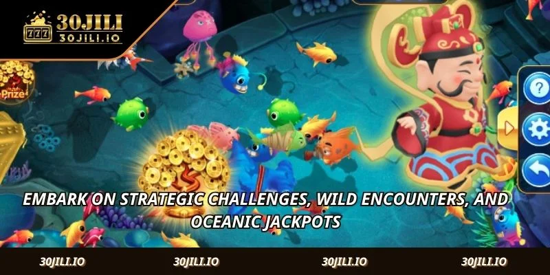 Embark on strategic challenges, wild encounters, and oceanic jackpots.