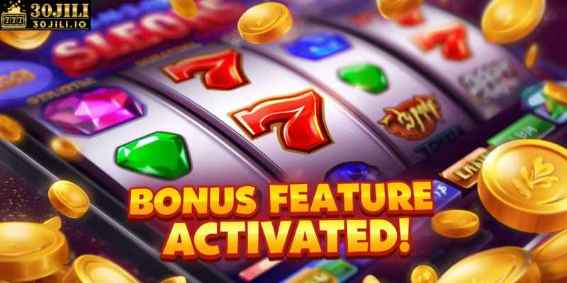 Slot game reels and bonus features on mobile